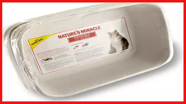 Nature's Miracle Disposable Litter Box, Regular, 3-Pack