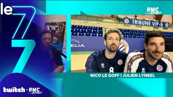 Le Goff et Lyneel (Montpellier) dans le 7/7 avant la finale du championnat de France de volley