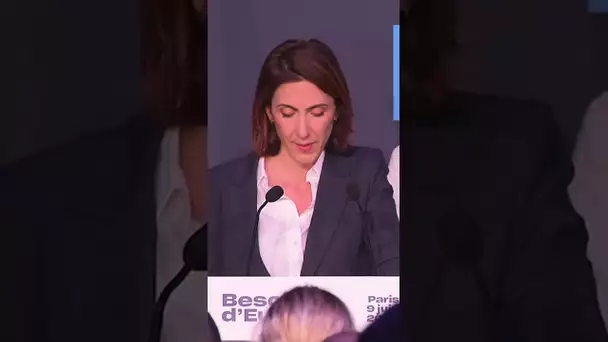 Valérie Hayer s'exprime après les résultats des élections européennes