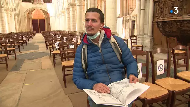 Rencontre avec Yann Messence dessinateur qui va photographier toutes les cathédrales de France.