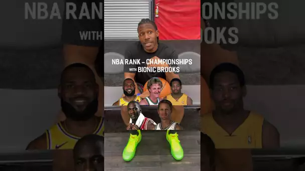 MJ, LeBron, Bird, Horry, Kerr 👀Bionic Brooks ranks them by championships won as a player! | #Shorts