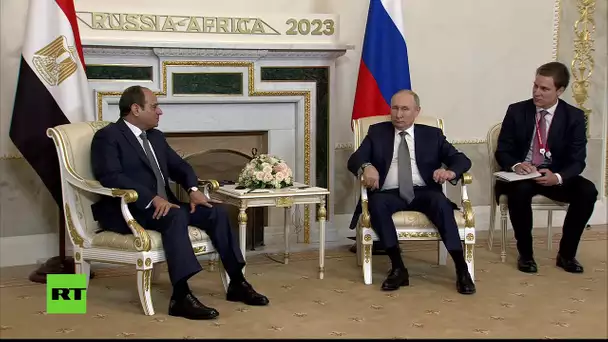 EN DIRECT : Poutine rencontre le président de la République arabe d'Égypte Abdelfattah Sisi