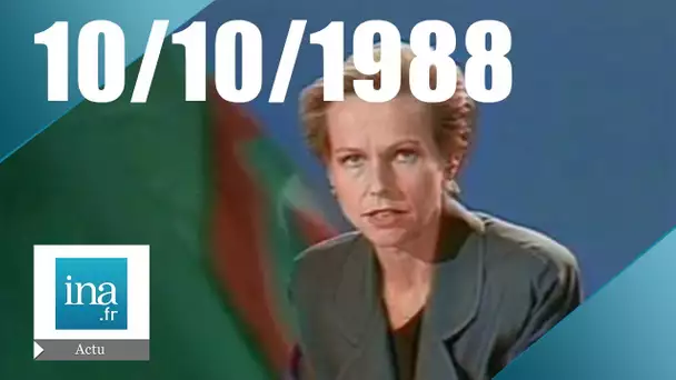 20h Antenne 2 du 10 octobre 1988 | Appel au peuple en Algérie | Archive INA