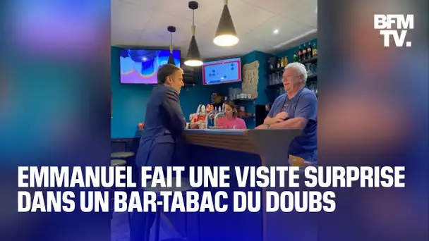 "C'était inattendu": Marcel Gauffre réagit à la visite surprise d'Emmanuel Macron dans son bar-tabac
