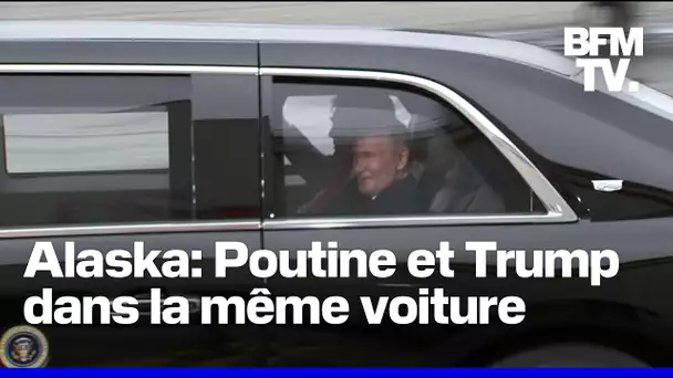 Sommet Poutine-Trump: l'image des deux présidents dans la même voiture