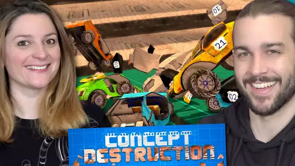 ON DÉTRUIT DES VOITURES EN CARTON ! | CONCEPT DESTRUCTION NINTENDO SWITCH