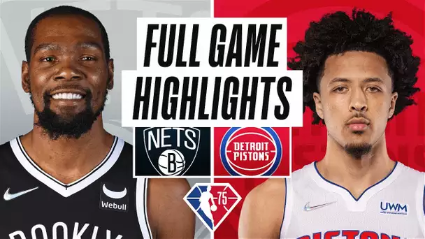 NETS at PISTONS | FULL GAME HIGHLIGHTS | December 12, 2021