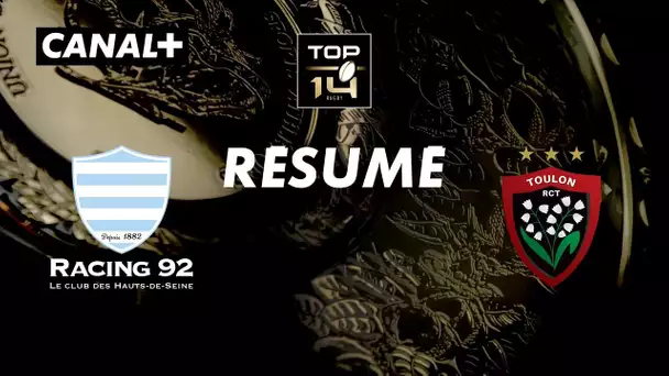 Le résumé de Racing / Toulon - TOP 14 - 18ème journée