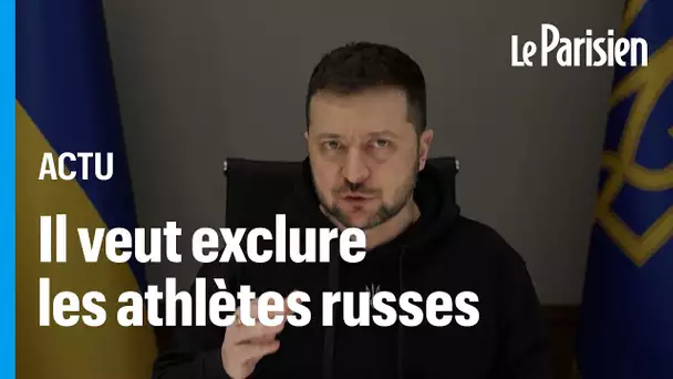 Zelensky s'oppose à la présence d'athlètes russes aux JO de 2024 à Paris