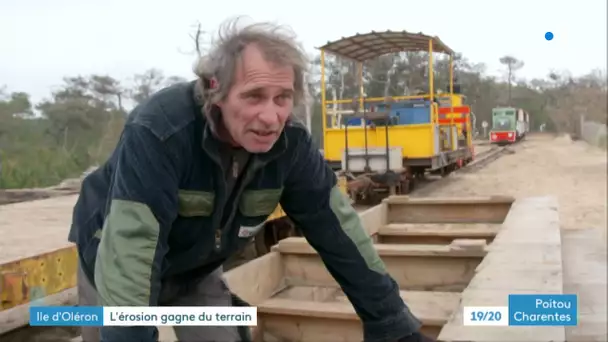 Ile d'Oléron : le petit train témoin de l'érosion