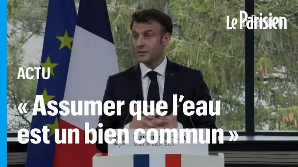 Plan eau : ce qu’il faut retenir des annonces d’Emmanuel Macron