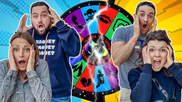 LA ROUE DE LA TERREUR EN COUPLE ! Ft. TIBOINSHAPE & JUJUFITCATS ( MYSTERY WHEEL CHALLENGE )