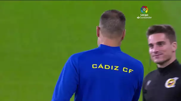 Calentamiento Cádiz CF vs Athletic CLub