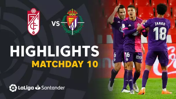 Highlights Granada CF vs Real Valladolid (1-3)