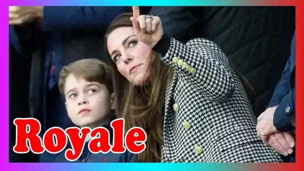 'Je vais pleurer!' George suscite la frénésie des f@ns en rejoignant Kate et William aux Six Nations