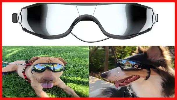NVTED Dog Sunglasses Dog Goggles, UV Protection Wind Protection Dust Protection Fog Protection Pet