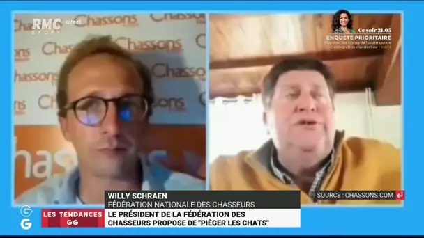 Piégeage de chats: le président des chasseurs se défend de "vouloir tuer les chats"