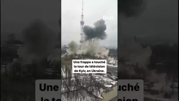 À Kyiv, une frappe a touché la tour de télévision