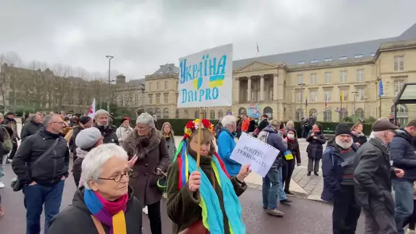 Rassemblement contre la guerre en Ukraine à Rouen le 5 mars 2022