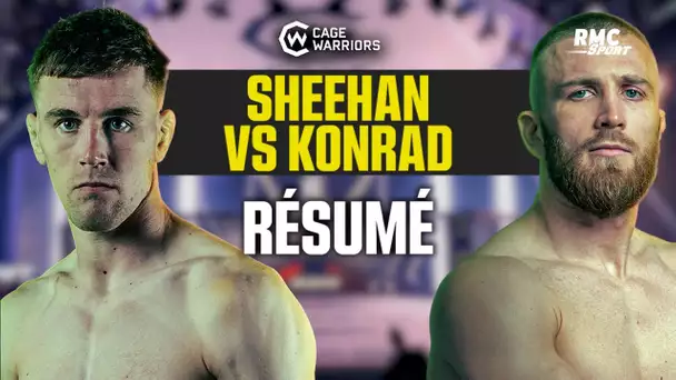 Résumé Cage Warriors : Un combattant termine un combat par KO avec la tête en sang