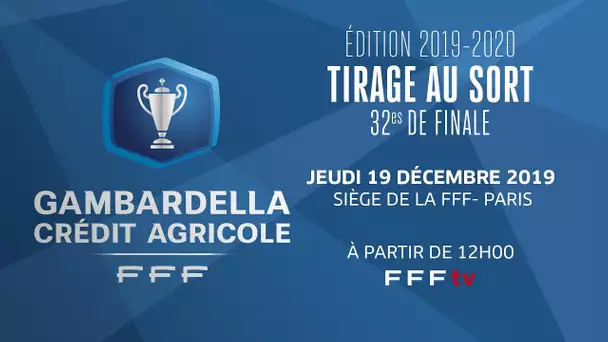 Le tirage des 32es de finale en direct (12h) I Coupe Gambardella-Crédit Agricole 2019-2020
