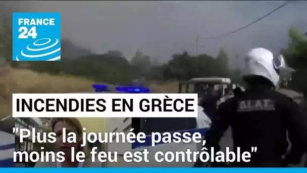 Incendies en Grèce : les évacuations continuent dans le nord d'Athènes • FRANCE 24