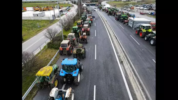 Grèce : colère des agriculteurs face à la flambée des prix des carburants et des engrais