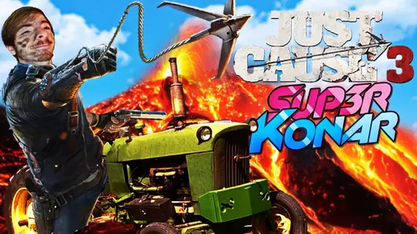 FAIRE DU TRACTEUR DANS UN VOLCAN! Just Cause 3 #2