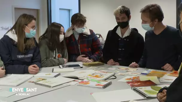 L'atelier d'artistes avec les élèves du lycée St Marguerite de Tours