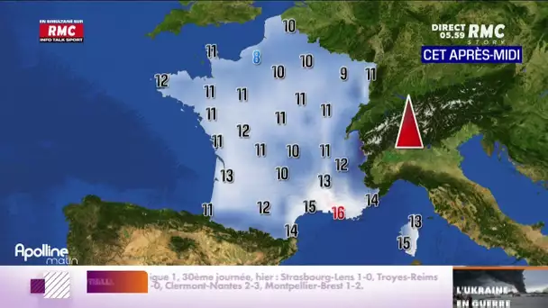 Votre météo du lundi 4 avril 2022