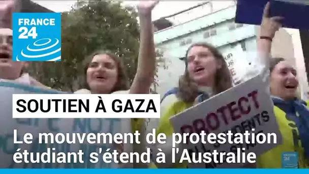 Soutien à Gaza : le mouvement de protestation étudiant s'étend à l'Australie • FRANCE 24