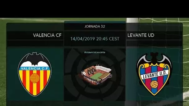 Calentamiento Valencia CF vs Levante UD