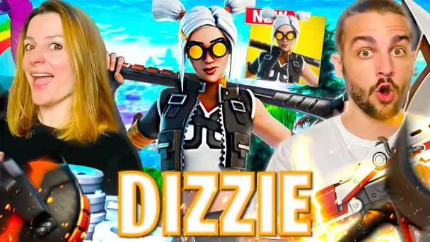 KIM CRAQUE POUR SON NOUVEAU SKIN PREFERE DE FORTNITE : DIZZIE ! FORTNITE DUO FR