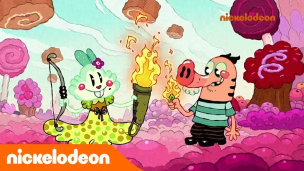 Cochon Chèvre Banane Criquet | Les cornichons en feu | Nickelodeon France