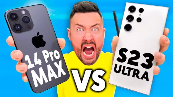 iPhone 14 Pro Max vs Galaxy S23 Ultra : le gros comparatif !