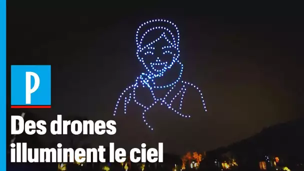 Chine : un spectacle lumineux avec des drones pour remercier les soignants
