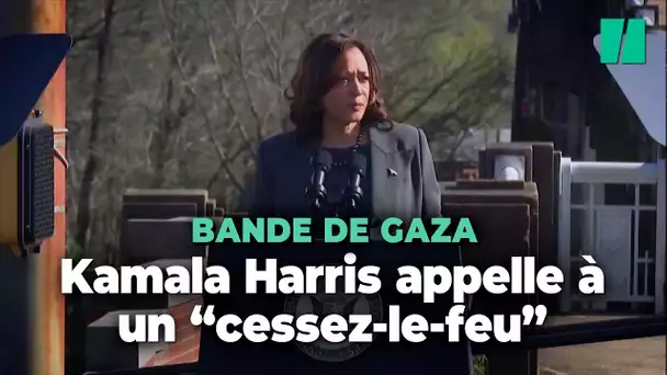 La vice-présidente des États-Unis Kamala Harris demande un "cessez-le-feu immédiat" à Gaza