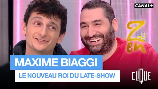 Le roi du late-show Maxime Biaggi est l'invité de Clique - CANAL+