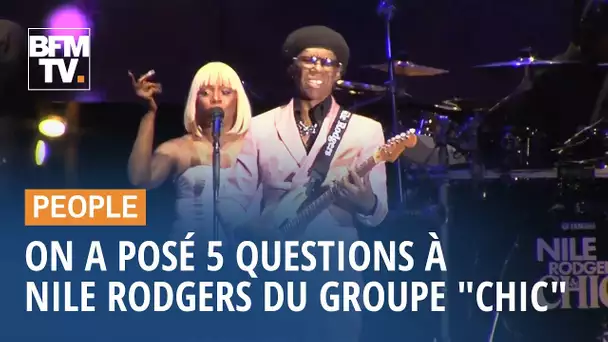 On a posé 5 questions à Nile Rodgers du groupe 'Chic' lors du Nice Jazz Festival