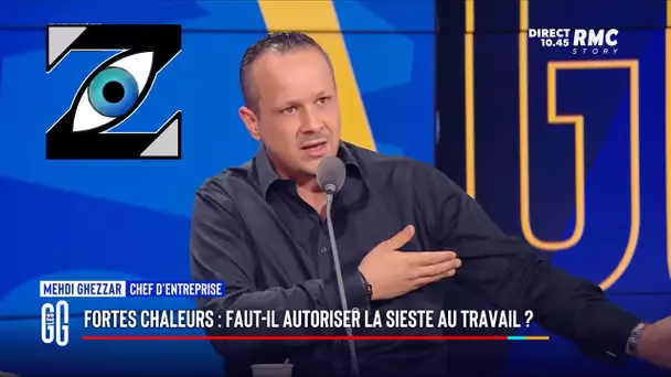 [Zap Télé] Medhi Ghezzar ultra remonté contre la sieste au travail dans les GG (21/07/23)