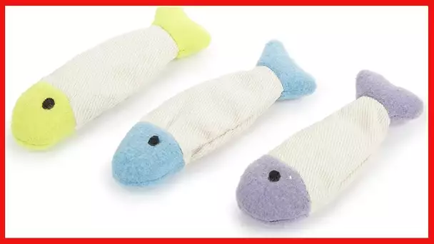 SmartyKat Crinkle Fish Catnip Toys for Cats & Kittens, Stimulating, Fun & Engaging Play