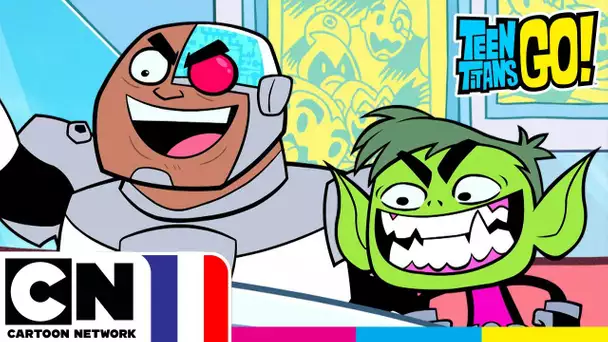 Cyborg et Changelin, meilleurs amis pour la vie | Teen Titans Go ! | @cartoonnetworkFR