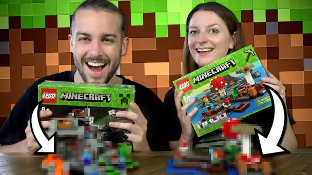 ON CONSTRUIT DES LEGO MINECRAFT ! | CHALLENGE GUILLAUME VS KIM !