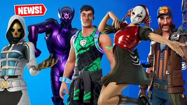 TOUS LES PROCHAINS SKINS DE LA NOUVELLE MAJ SUR FORTNITE ! (FORTNITE NEWS)