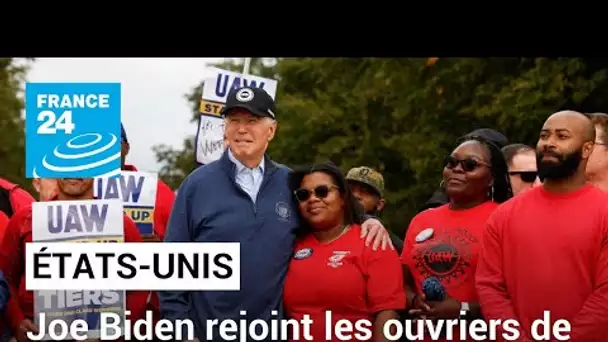 Joe Biden rejoint les ouvriers de l'automobile sur le piquet de grève • FRANCE 24