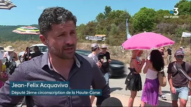 Ghjuncaghju : Manifestation contre le site d'enfouissement des déchets