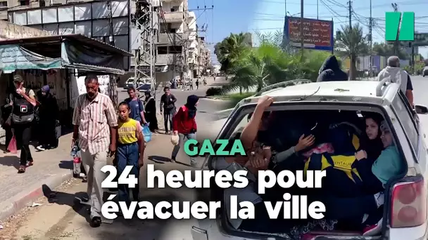 Des dizaines de milliers de Palestiniens forcés de fuir Gaza avant l’attaque d’Israël