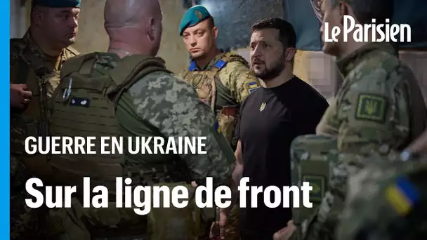 Zelensky visite les troupes ukrainiennes près de la ligne de front
