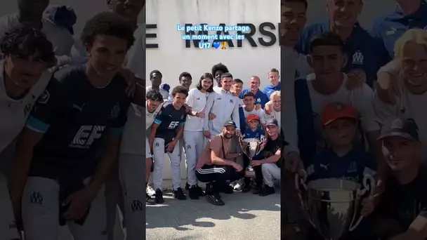 Jeune supporter de l’OM, 𝗞𝗲𝗻𝘇𝗼, 8 ans, a partagé un moment avec nos U17 💙🏆 #shortfootball