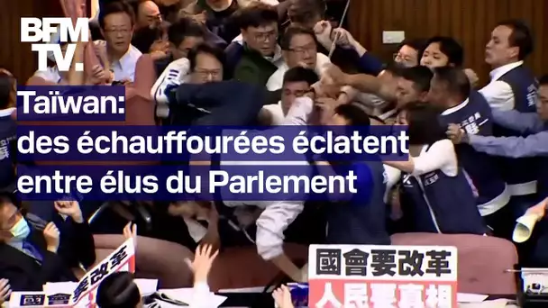 Taïwan: des élus du Parlement s'affrontent à la suite d'une proposition de réforme